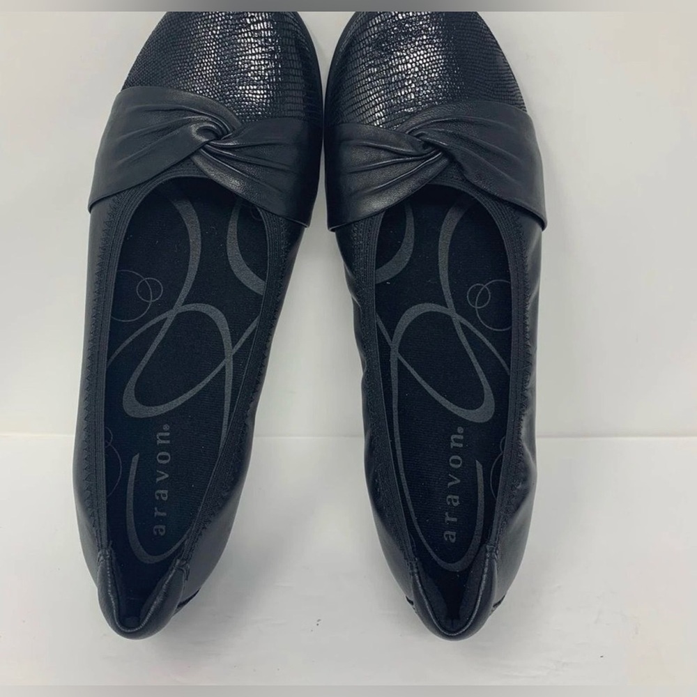 Aravon Andrea-AR Ballet Flats Leather Shoe Size 10EE - Picture 2 of 6